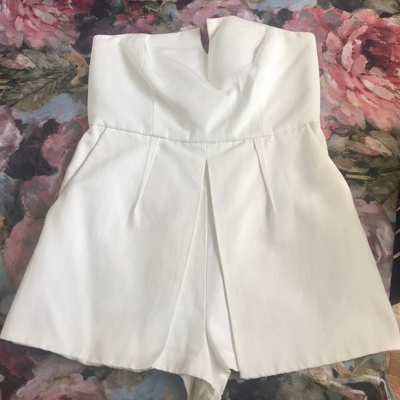 Topshop White Romper Size 8-Petite - Picture 1 of 5